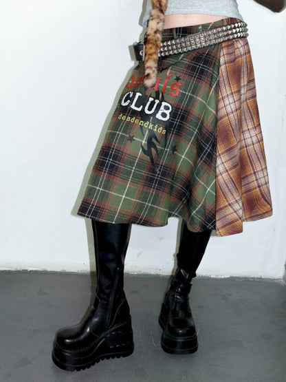 Vintage layered butt curtain skirt【s0000014378】