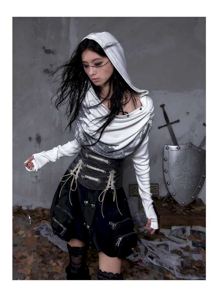 Double-breasted belted waist belt【s0000014464】