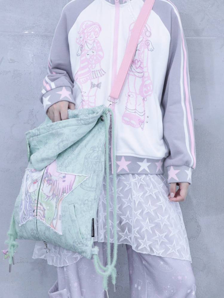 Double-Shoulder Drawstring Bag【s0000014441】