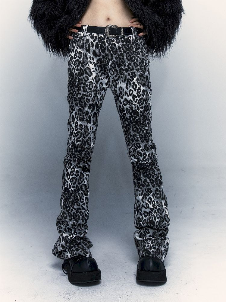 Leopard Print Skinny Micro Trousers【s0000004683】