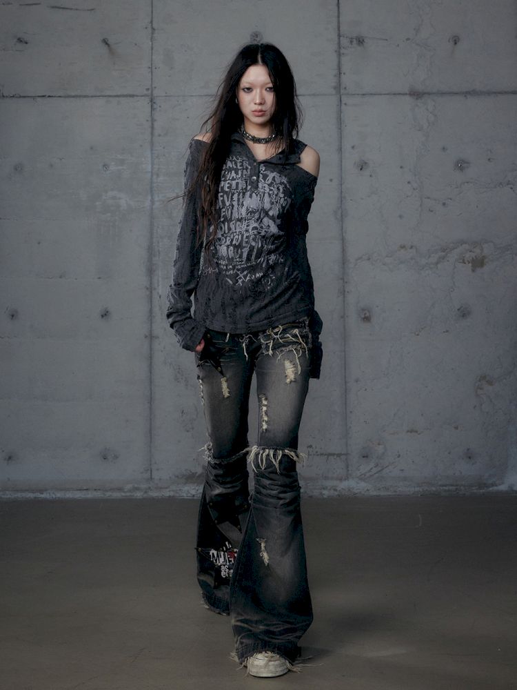 Micro Slim Washed Jeans【s0000013474】