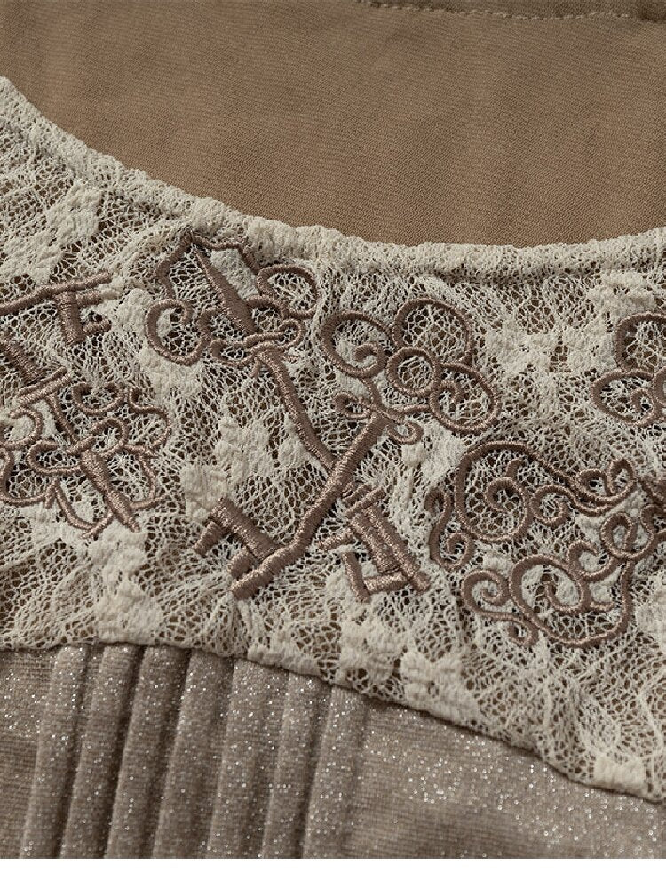 Lace Embroidered Knit Sweater【s0000019159】