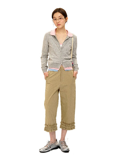 Contrast Fake 3-Piece Knit Cardigan【s0000016101】