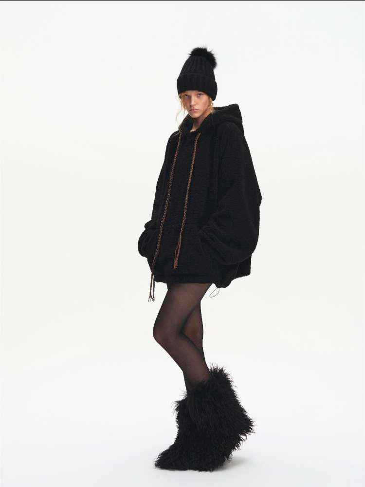 Drawstring Loose Hooded Jacket【s0000015060】