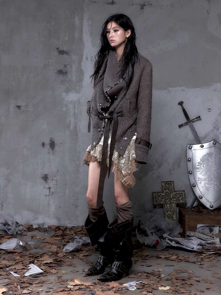 Chanel-Style Reversible Fleece Coat【s0000014462】