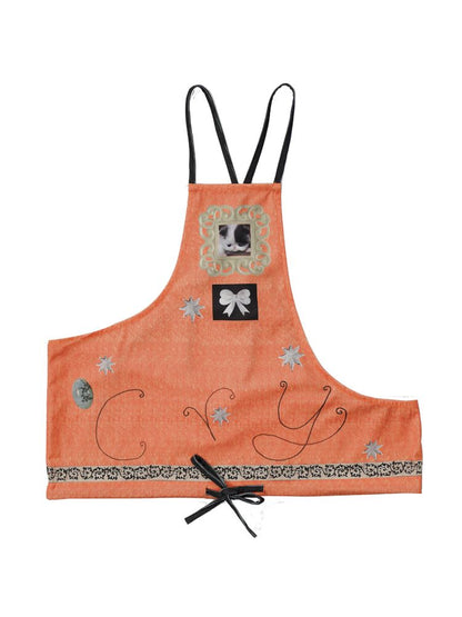 Star Egg Print Irregular Pony Vest【s0000013516】