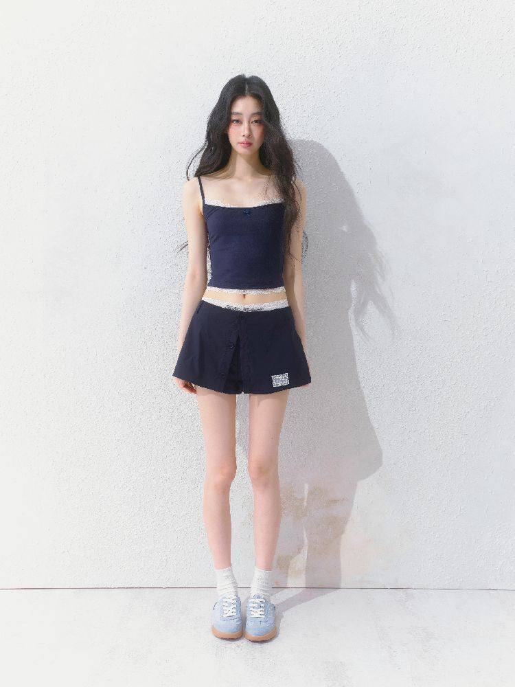 Slim inner suspenders two-piece suit【s0000012141】