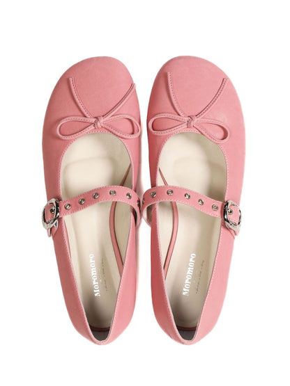 Carved Single Buckle Ballet Shoes【s0000013439】