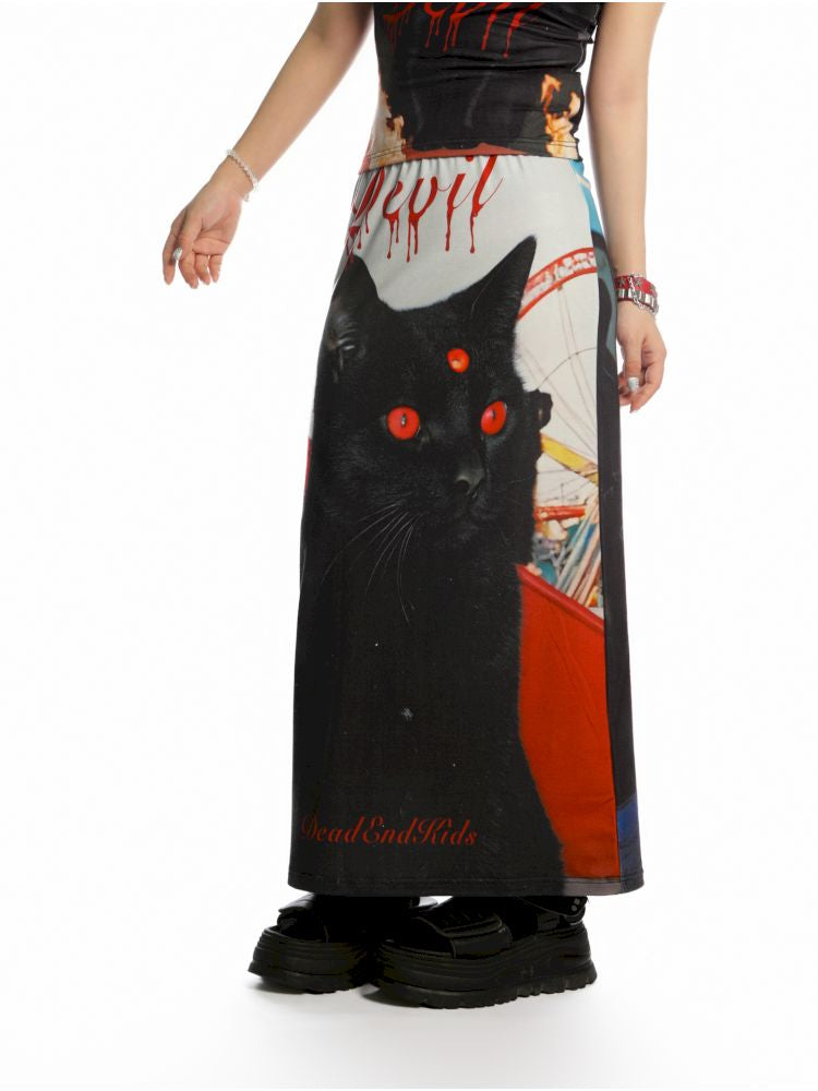 Y2K Stretch Casual Halter Long Skirt【s0000013521】