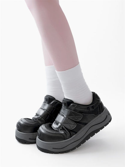 Lace-up thick-soled sneakers【s0000012963】