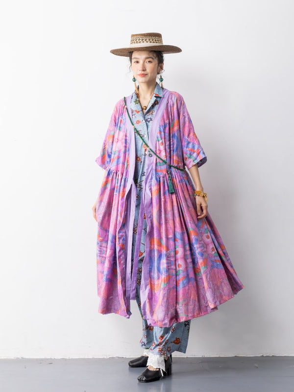 Loose Cardigan Dress Robe【s0000013317】