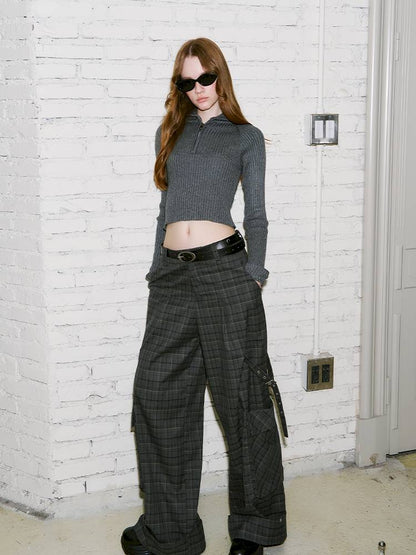 Zipper Stand Collar Base Layer Sweater【s0000014391】