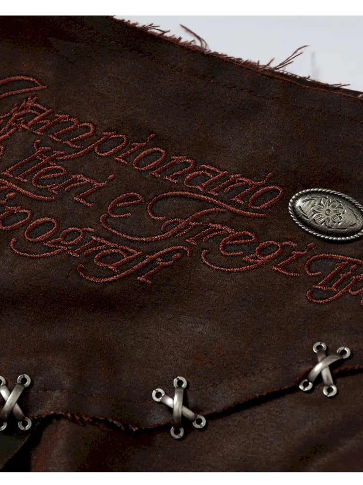 Asymmetrical Suede Skirt【s0000014111】