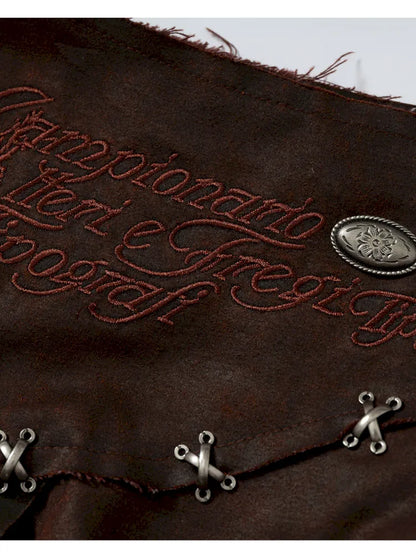 Asymmetrical Suede Skirt【s0000014111】