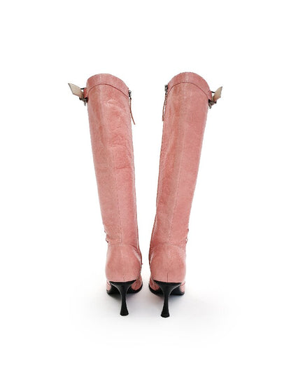 Sheepskin Ballet Stiletto Boots【s0000016129】