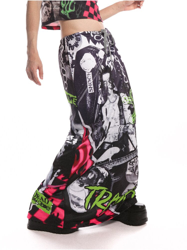 DeadEndKids Retro Print Long Skirt【s0000019126】