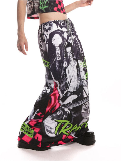 DeadEndKids Retro Print Long Skirt【s0000019126】