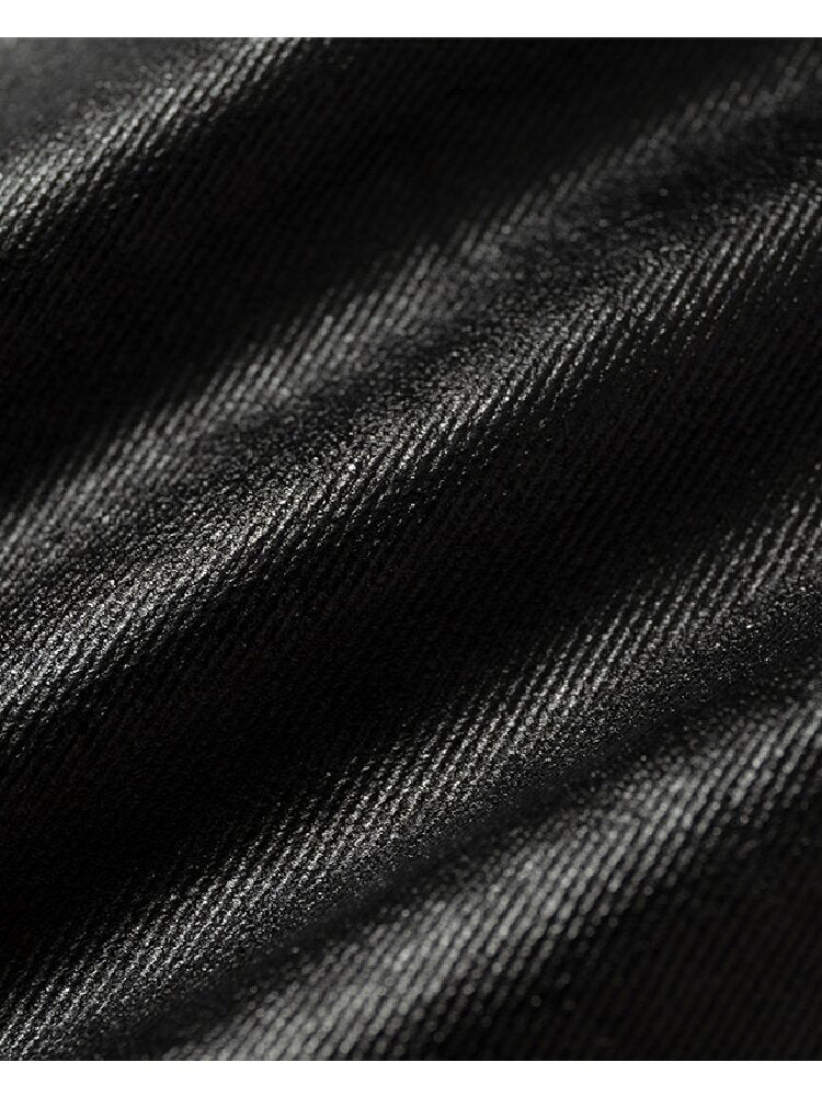 Washed Wax Leather Skinny Pants【s0000019162】