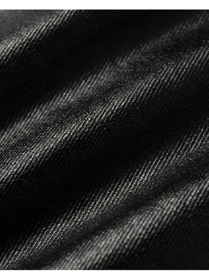 Washed Wax Leather Skinny Pants【s0000019162】