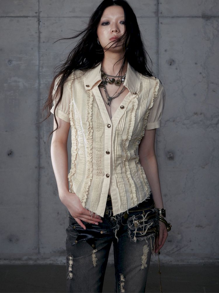 Scrappy Sunscreen Long Sleeve Shirt【s0000013470】