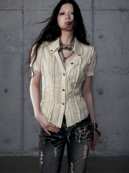 Scrappy Sunscreen Long Sleeve Shirt【s0000013470】