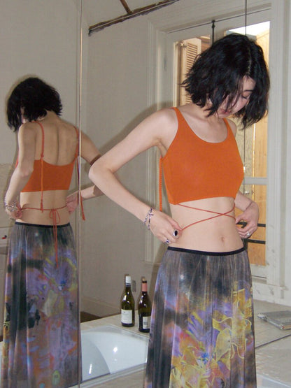 Twilight Printed Bell Bottoms【s0000015456】