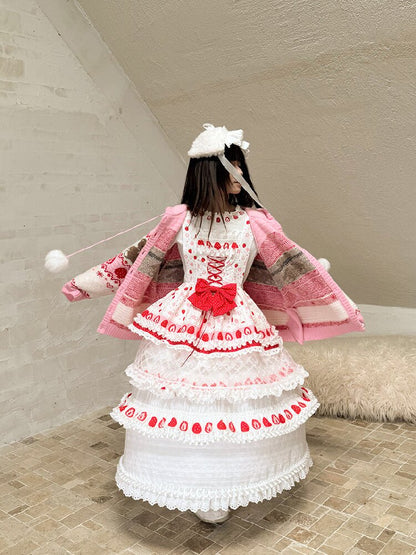 Bear Cake Fair Isle Cardigan【s0000018537】
