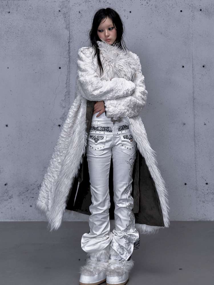 Modern Knight Fur Long Trench Coat【s0000014924】