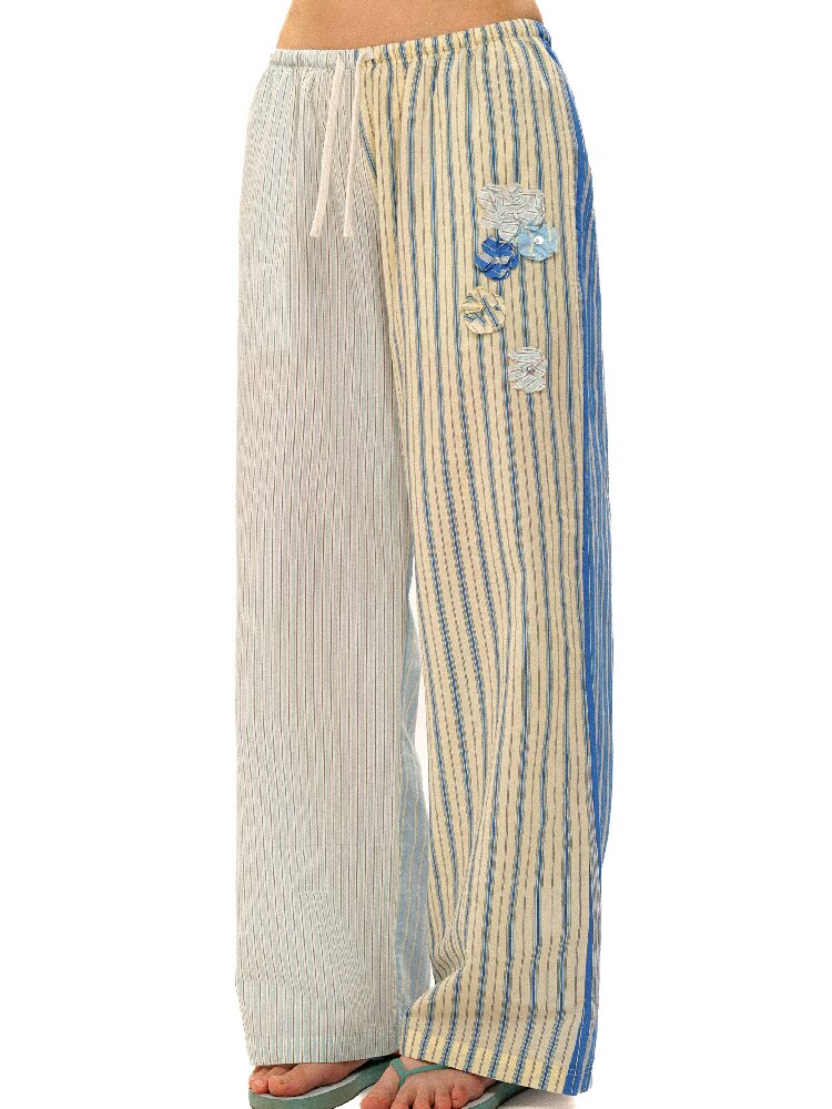 Striped Beaded Bikini Shirt Pants【s0000017415】