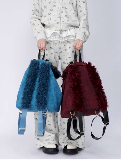 Rabbit Ears Cute Fur Crossbody School Bag【s0000014619】