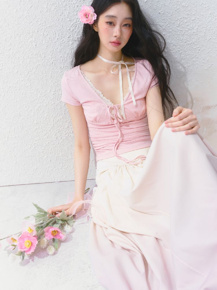 High-Waisted Half-Length Skirt【s0000012144】