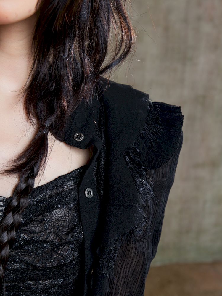 Chiffon Thin Sheer Top【s0000012653】
