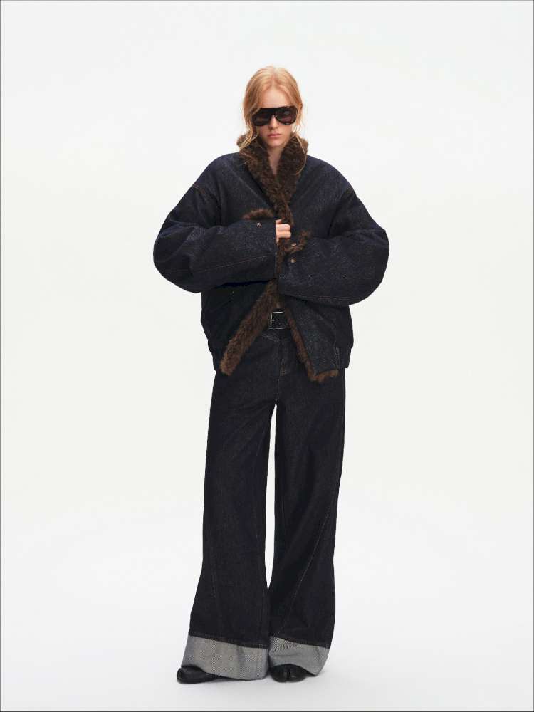 French Lamb Wool Cropped Jacket【s0000015056】