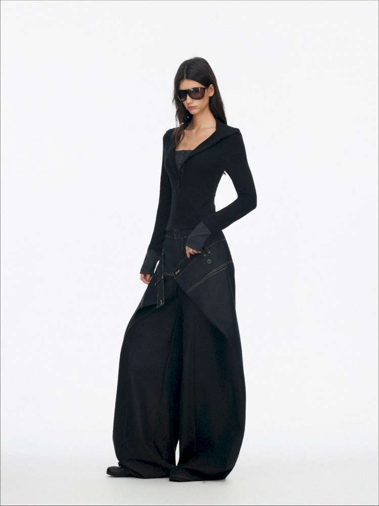 Comfortable Slim Henry Neck Knitted Top【s0000014878】