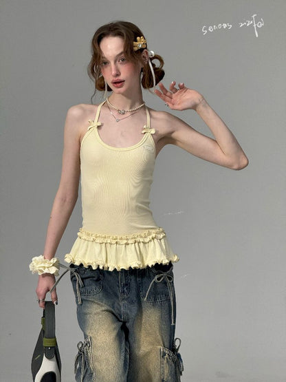 Knit Neck Vest Camisole【s0000012247】