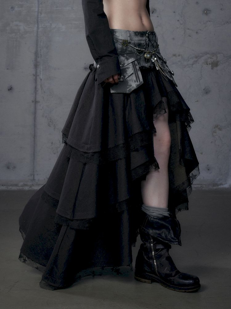 Fake Two Piece Heavy Layered Cake Skirt【s0000013476】