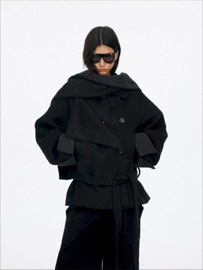 Wool Double Breasted Jacket Set【s0000015061】