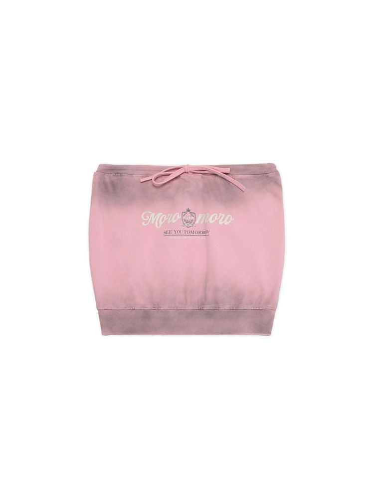 Drawstring Badge Printing Tie Bandage Tank Top【s0000008654】