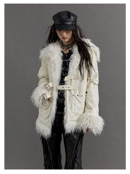 Loose Long Thickened Plush Coat Fur【s0000010321】