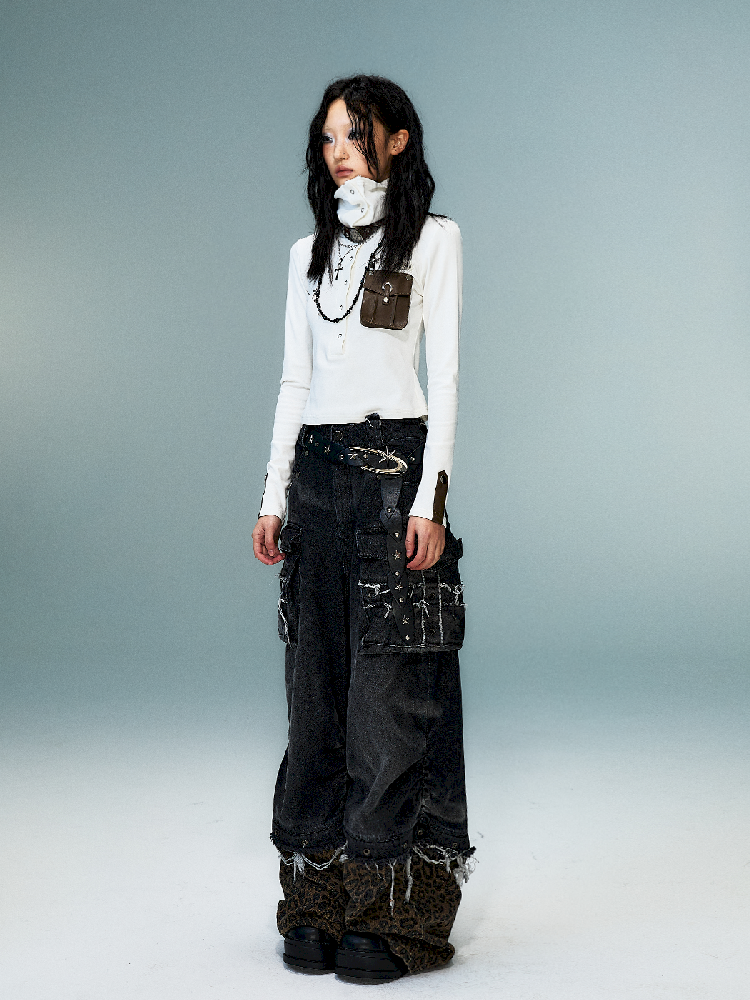 슬림 니트 긴 소매 바닥 셔츠 [S0000011480]