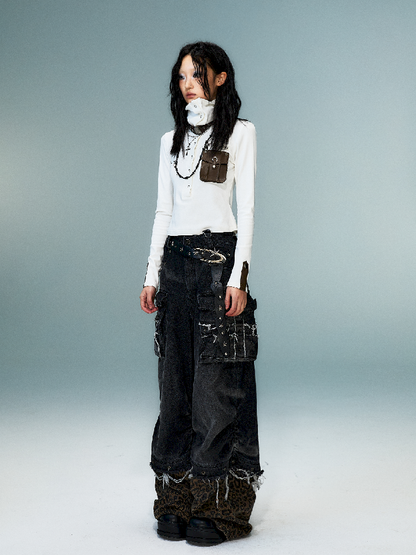 슬림 니트 긴 소매 바닥 셔츠 [S0000011480]