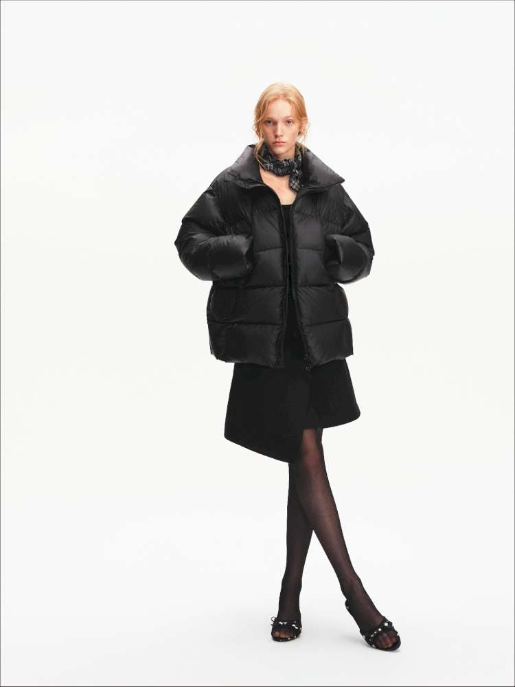 Winter Stand Collar Black Warm 90 Down Jacket【s0000014871】