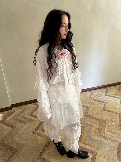 Doll Print Apron Diaper Cover【s0000012759】