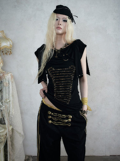 Vintage Court Knightly T-Shirt Dress【s0000017863】