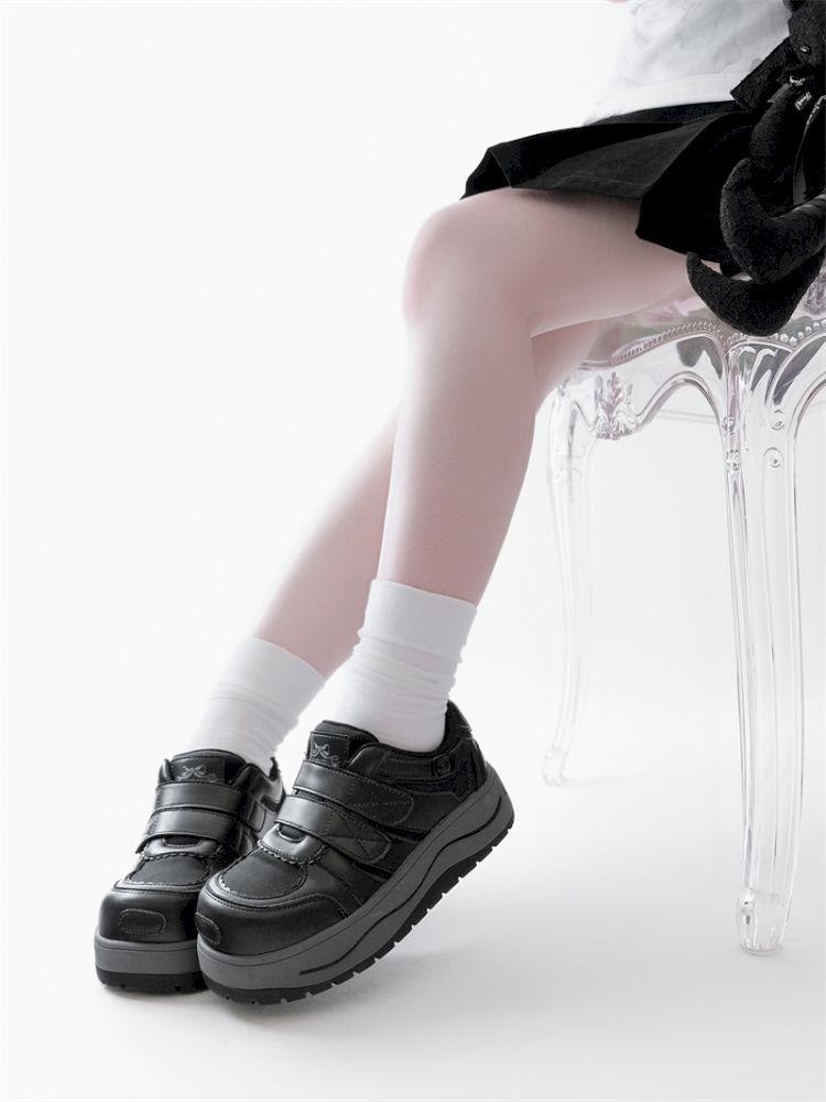 Lace-up thick-soled sneakers【s0000012963】