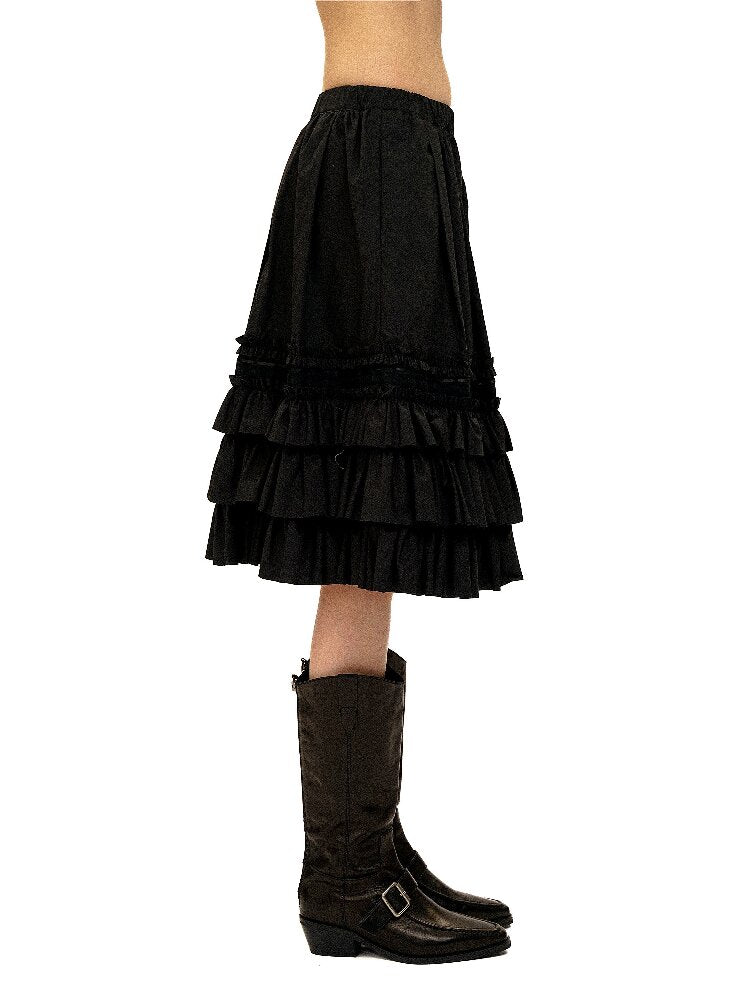 Heavy Works Layered Lace Skirt【s0000016092】