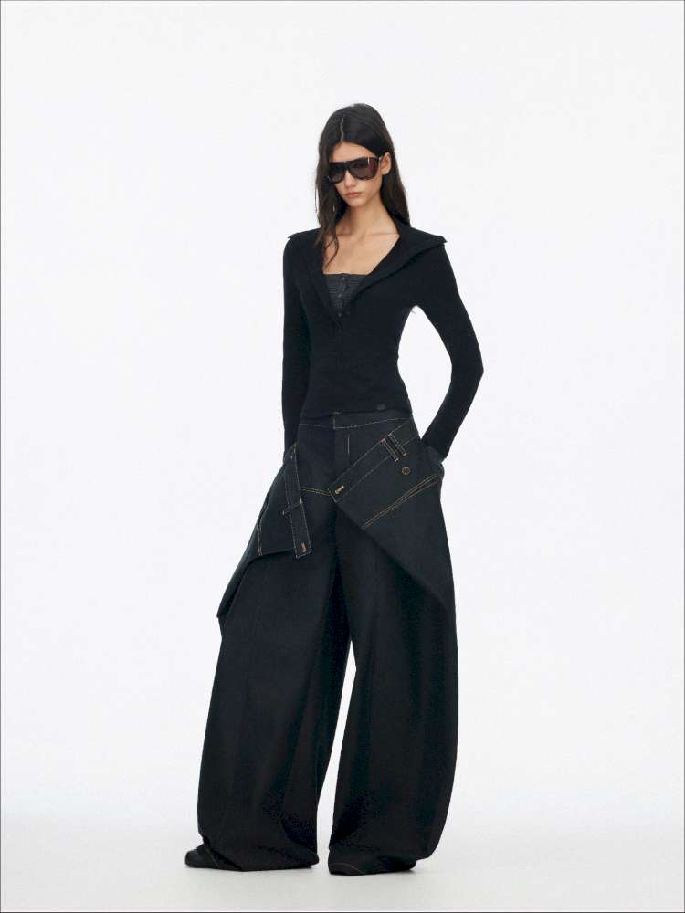 Comfortable Slim Henry Neck Knitted Top【s0000014878】