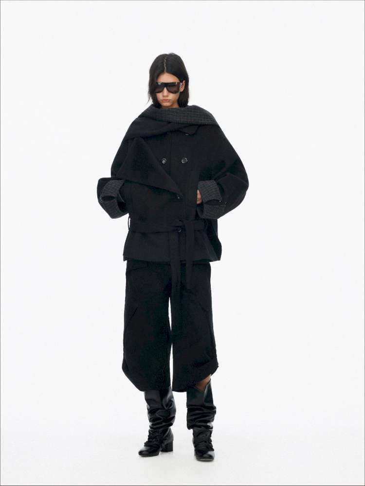 Wool Double Breasted Jacket Set【s0000015061】