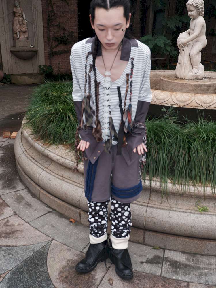 Polka Dot Fake Two Piece Trousers【s0000015151】