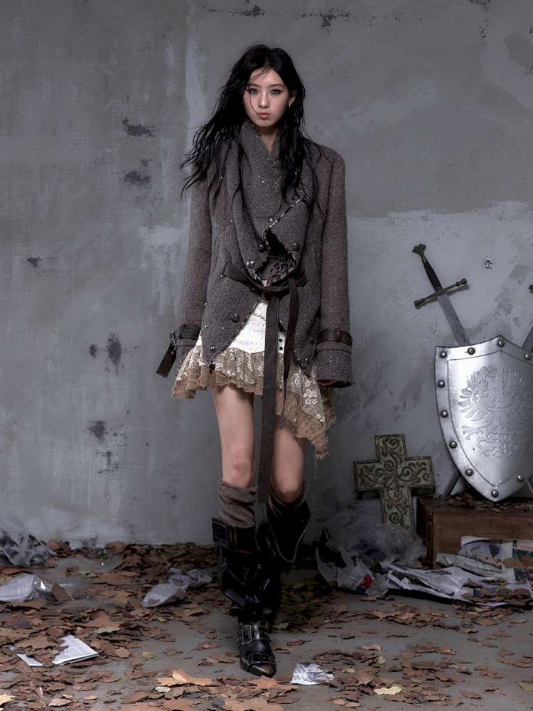 Chanel-Style Reversible Fleece Coat【s0000014462】